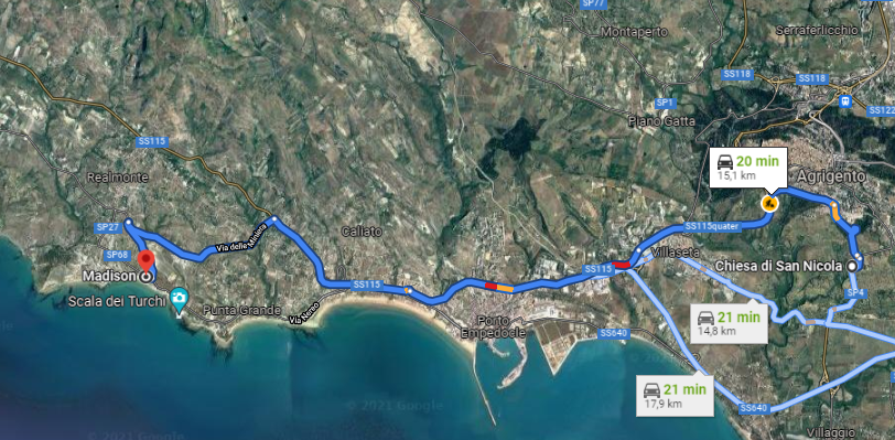 Indicazioni Ristorante Madison Realmonte